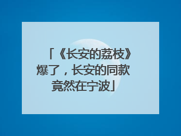 《长安的荔枝》爆了，长安的同款竟然在宁波