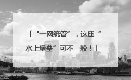 “一网统管”，这座“水上堡垒”可不一般！