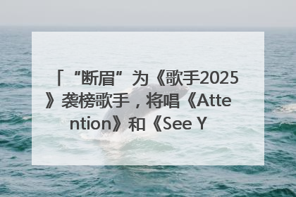 “断眉”为《歌手2025》袭榜歌手，将唱《Attention》和《See You Again》