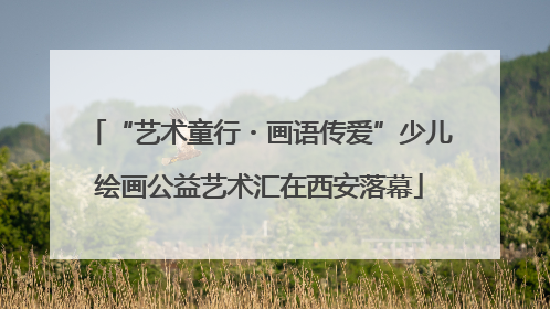 “艺术童行・画语传爱”少儿绘画公益艺术汇在西安落幕