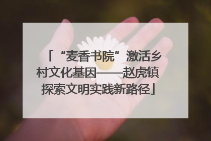 “麦香书院”激活乡村文化基因——赵虎镇探索文明实践新路径
