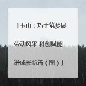 玉山：巧手筑梦展劳动风采 科创赋能谱成长新篇（图）