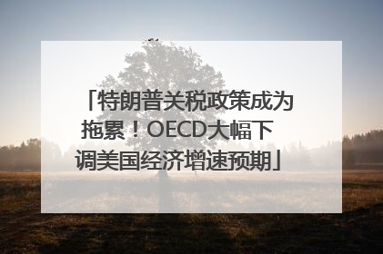 特朗普关税政策成为拖累！OECD大幅下调美国经济增速预期