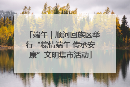 端午｜顺河回族区举行“粽情端午 传承安康”文明集市活动