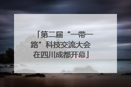 第二届“一带一路”科技交流大会在四川成都开幕