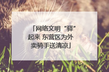 网络文明“驿”起来 东营区为外卖骑手送清凉
