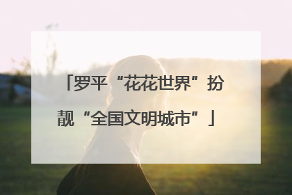 罗平“花花世界”扮靓“全国文明城市”