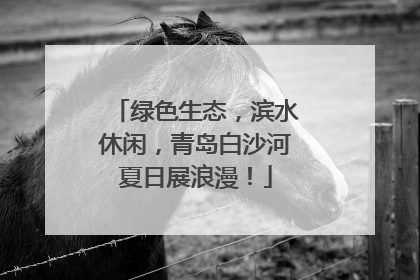 绿色生态，滨水休闲，青岛白沙河夏日展浪漫！