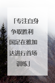专注自身争取胜利 国足在雅加达进行首场训练