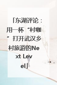 东湖评论：用一杯“村咖”打开武汉乡村旅游的Next Level