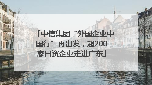 中信集团“外国企业中国行”再出发，超200家日资企业走进广东
