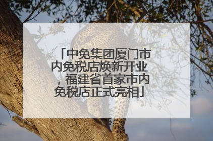 中免集团厦门市内免税店焕新开业，福建省首家市内免税店正式亮相