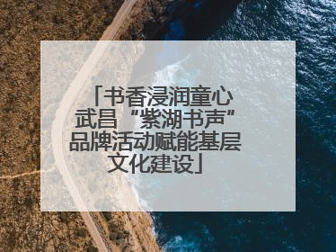 书香浸润童心 武昌“紫湖书声”品牌活动赋能基层文化建设