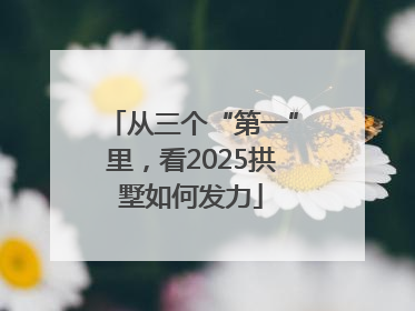 从三个“第一”里，看2025拱墅如何发力