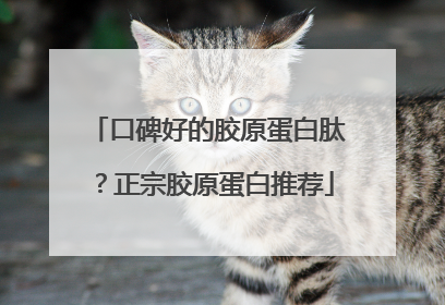 口碑好的胶原蛋白肽？正宗胶原蛋白推荐