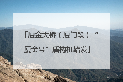 厦金大桥（厦门段）“厦金号”盾构机始发