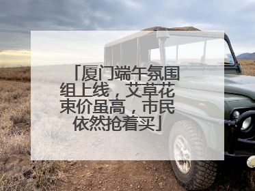 厦门端午氛围组上线，艾草花束价虽高，市民依然抢着买