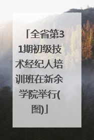 全省第31期初级技术经纪人培训班在新余学院举行(图)