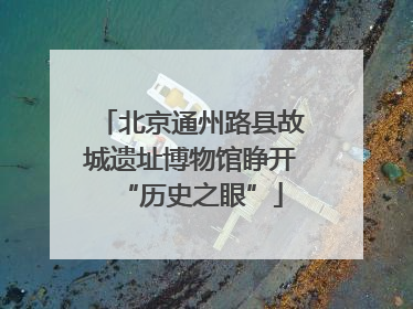 北京通州路县故城遗址博物馆睁开“历史之眼”