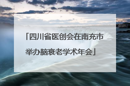 四川省医创会在南充市举办脑衰老学术年会