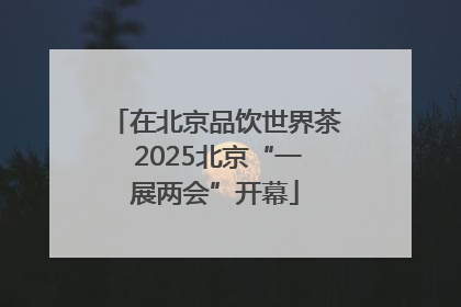 在北京品饮世界茶 2025北京“一展两会”开幕