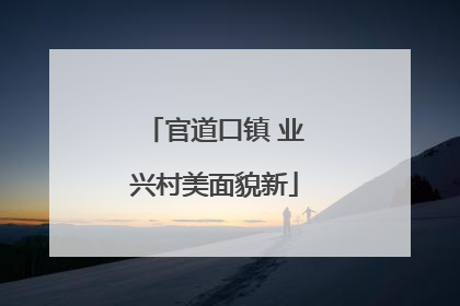 官道口镇 业兴村美面貌新