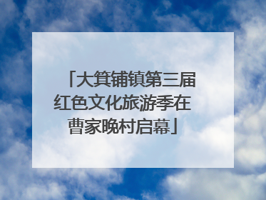 大箕铺镇第三届红色文化旅游季在曹家晚村启幕