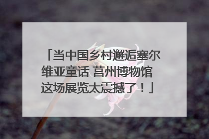 当中国乡村邂逅塞尔维亚童话 莒州博物馆这场展览太震撼了！