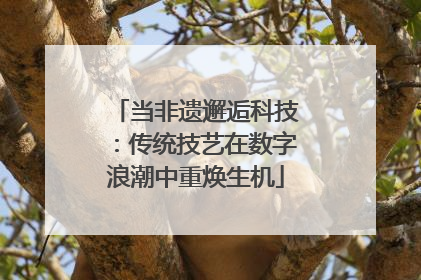 当非遗邂逅科技：传统技艺在数字浪潮中重焕生机