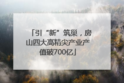 引“新”筑巢，房山四大高精尖产业产值破700亿