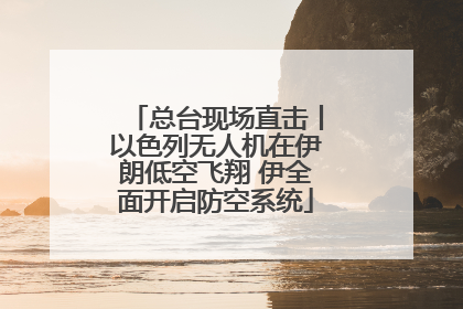 总台现场直击丨以色列无人机在伊朗低空飞翔 伊全面开启防空系统