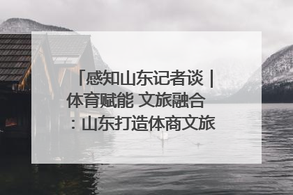 感知山东记者谈｜体育赋能 文旅融合：山东打造体商文旅融合发展新格局
