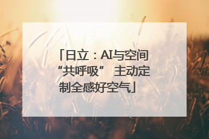 日立：AI与空间“共呼吸” 主动定制全感好空气
