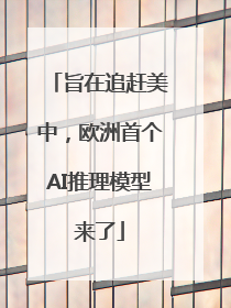 旨在追赶美中，欧洲首个AI推理模型来了