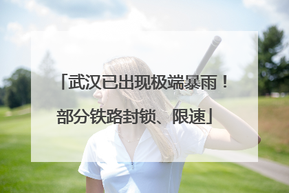 武汉已出现极端暴雨！部分铁路封锁、限速