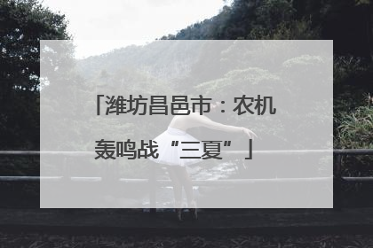潍坊昌邑市：农机轰鸣战“三夏”