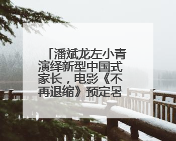 潘斌龙左小青演绎新型中国式家长，电影《不再退缩》预定暑期档