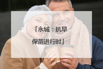 永城：抗旱保苗进行时