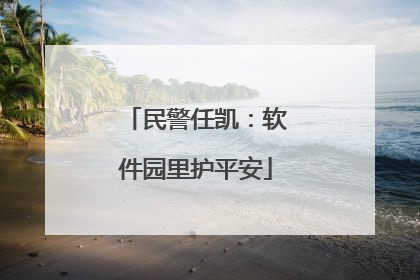民警任凯：软件园里护平安
