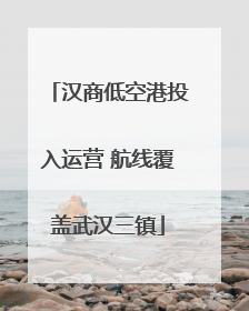 汉商低空港投入运营 航线覆盖武汉三镇