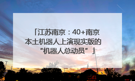 江苏南京：40+南京本土机器人上演现实版的“机器人总动员”