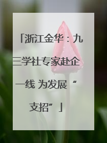 浙江金华：九三学社专家赴企一线 为发展“支招”
