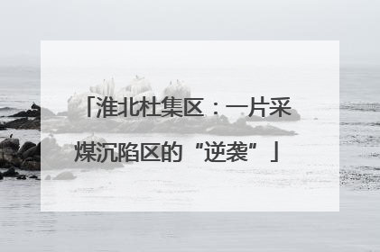 淮北杜集区：一片采煤沉陷区的“逆袭”
