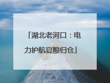 湖北老河口：电力护航夏粮归仓