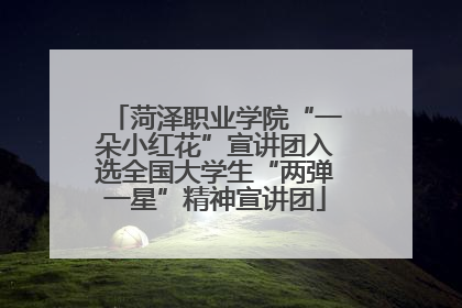 菏泽职业学院“一朵小红花”宣讲团入选全国大学生“两弹一星”精神宣讲团