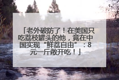 老外破防了！在美国只吃荔枝罐头的他，竟在中国实现“鲜荔自由”：8元一斤敞开吃！