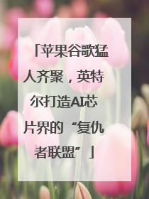 苹果谷歌猛人齐聚，英特尔打造AI芯片界的“复仇者联盟”