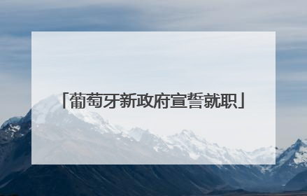 葡萄牙新政府宣誓就职