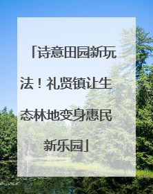 诗意田园新玩法！礼贤镇让生态林地变身惠民新乐园