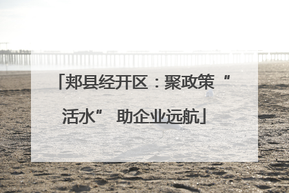 郏县经开区：聚政策“活水” 助企业远航